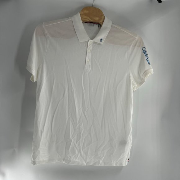 ck Calvin Klein Polo White Shirt XXL‎ - Picture 1 of 6